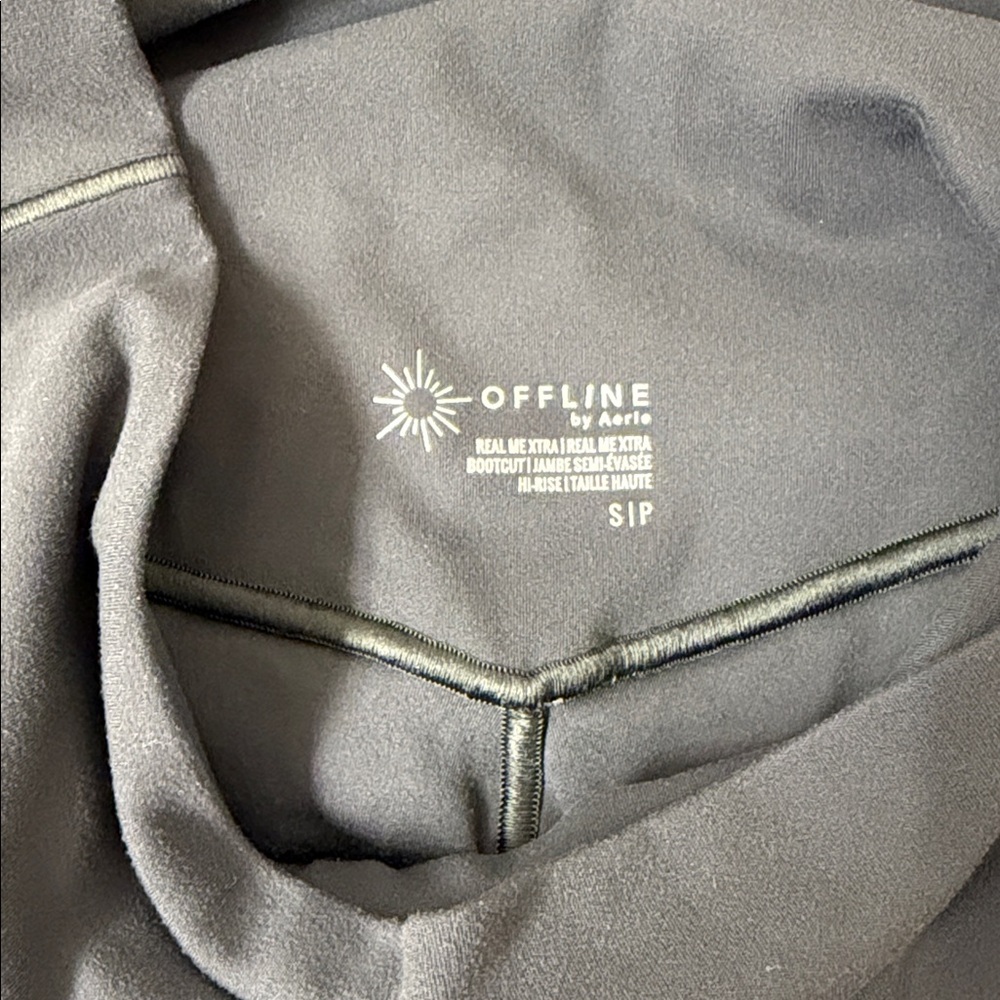 Offline By Aerie Gray Real Me High-Rise Bootcut Flare Leggings - Picture 5 of 7